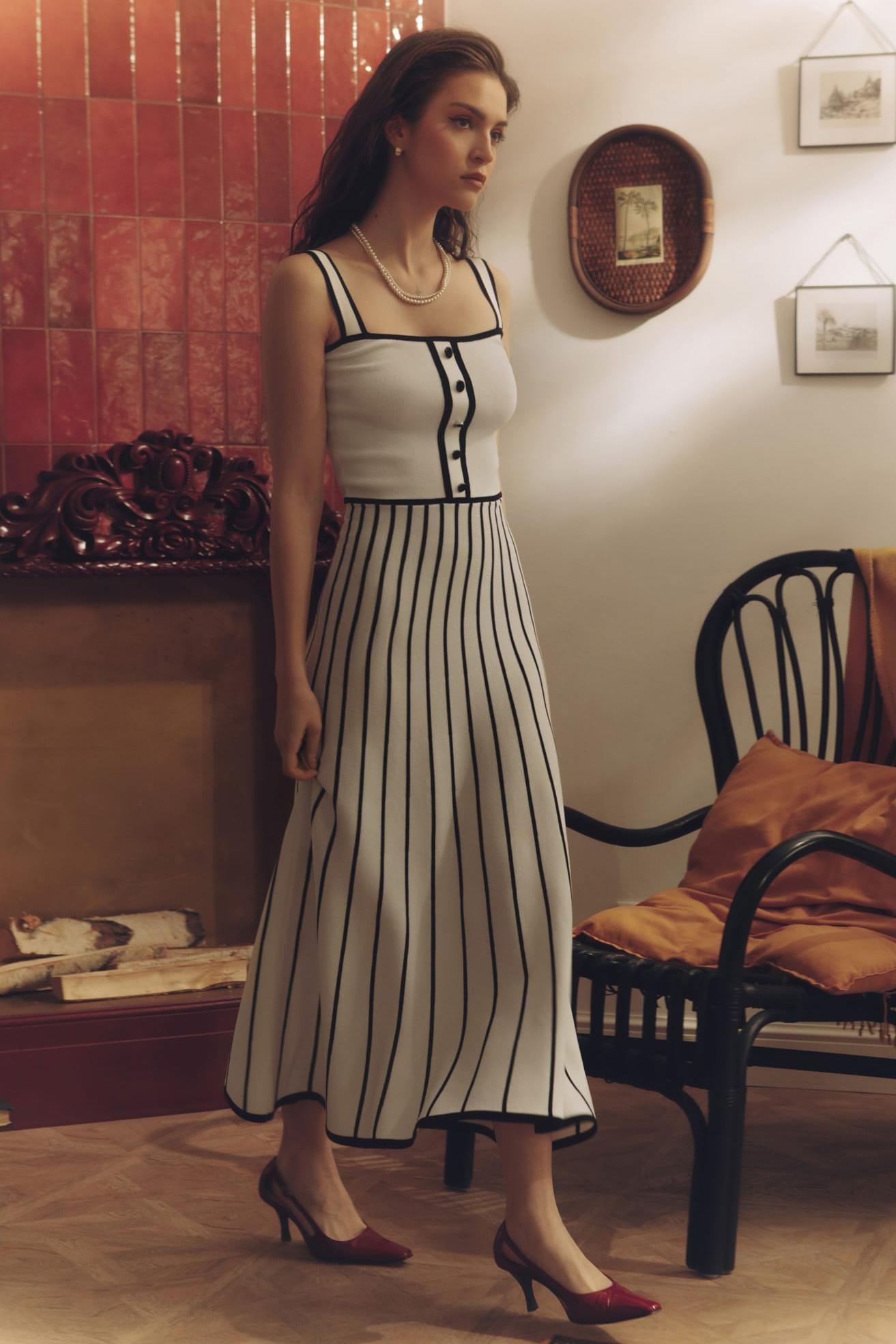 Vestito Midi Cami Pag Knit
