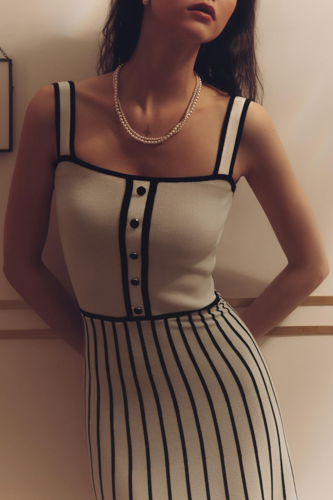 Vestito Midi Cami Pag Knit
