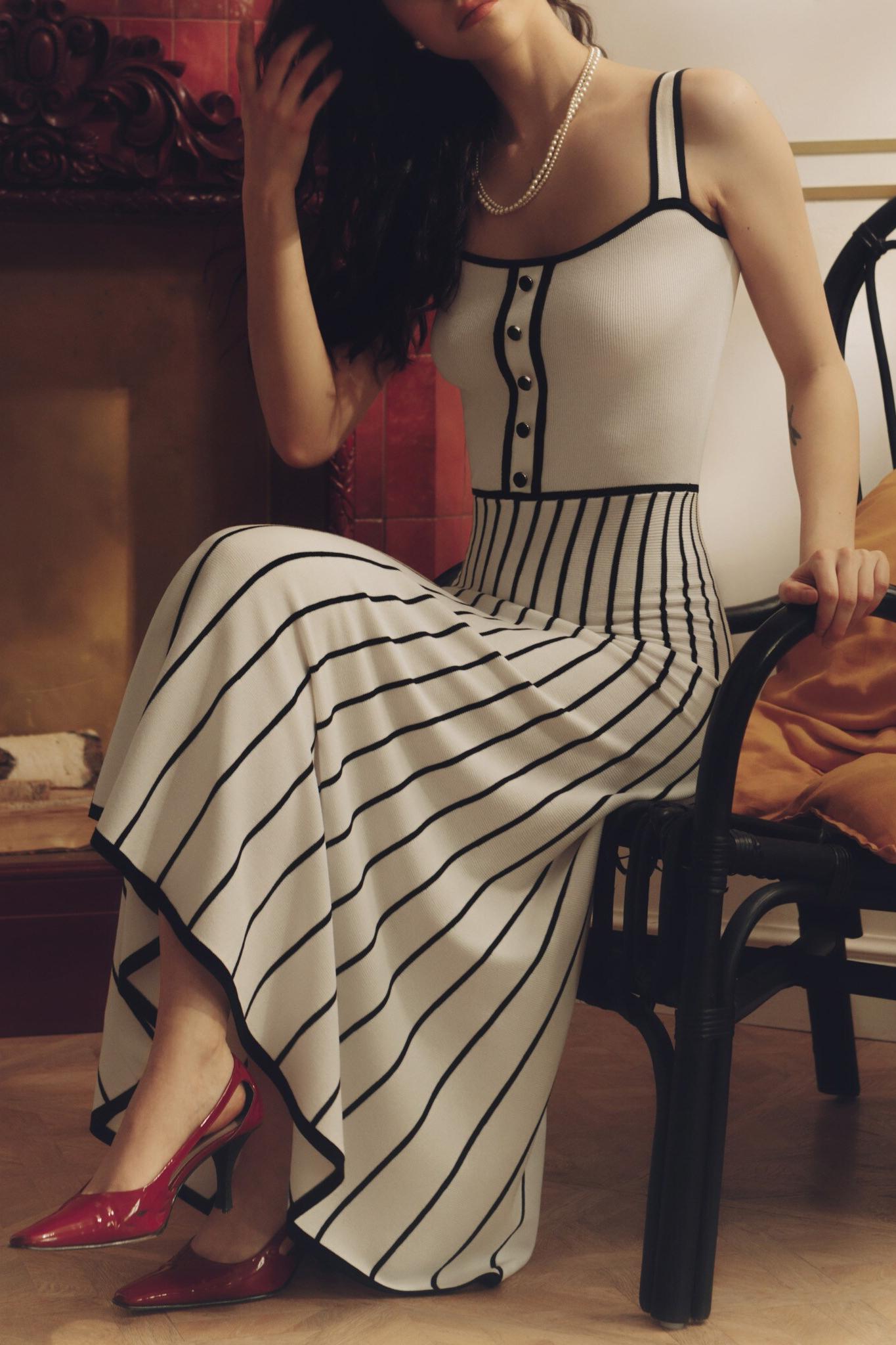 Vestito Midi Cami Pag Knit