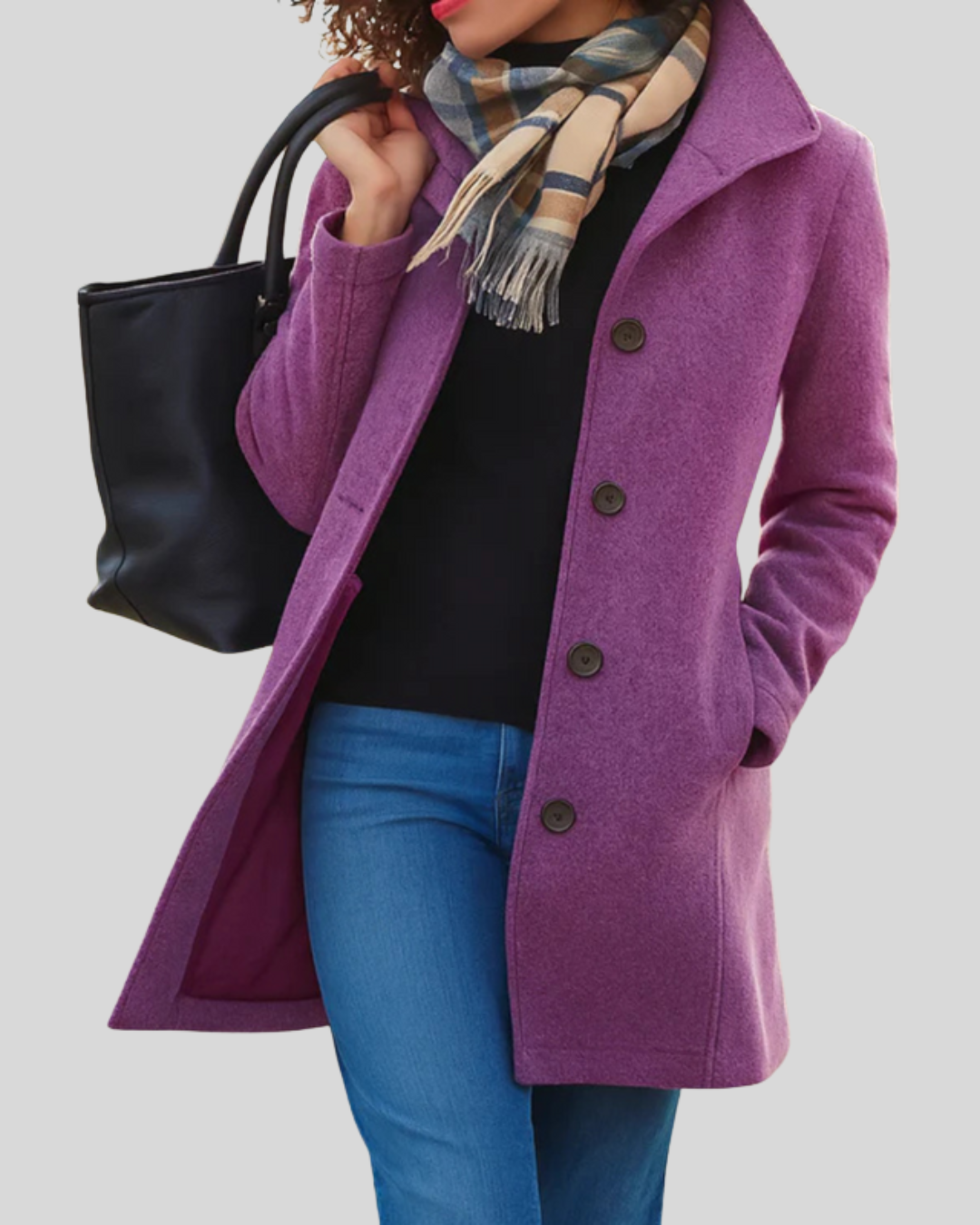 Zuzana | Cappotto Classico con Bottoni