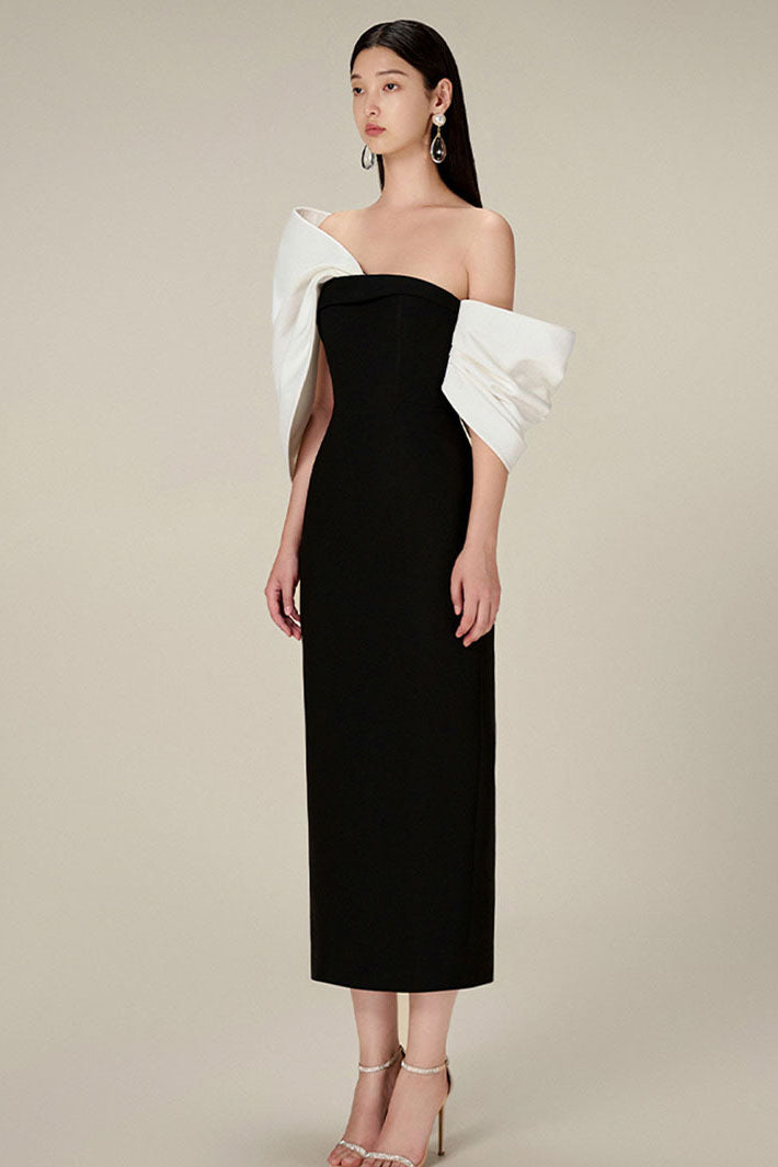 Vestito Hepburn con fiocco oversize