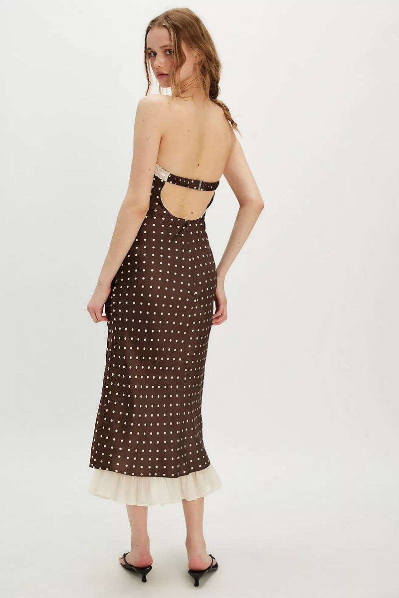 Vestito Midi Senza Spalline Daisy Mae