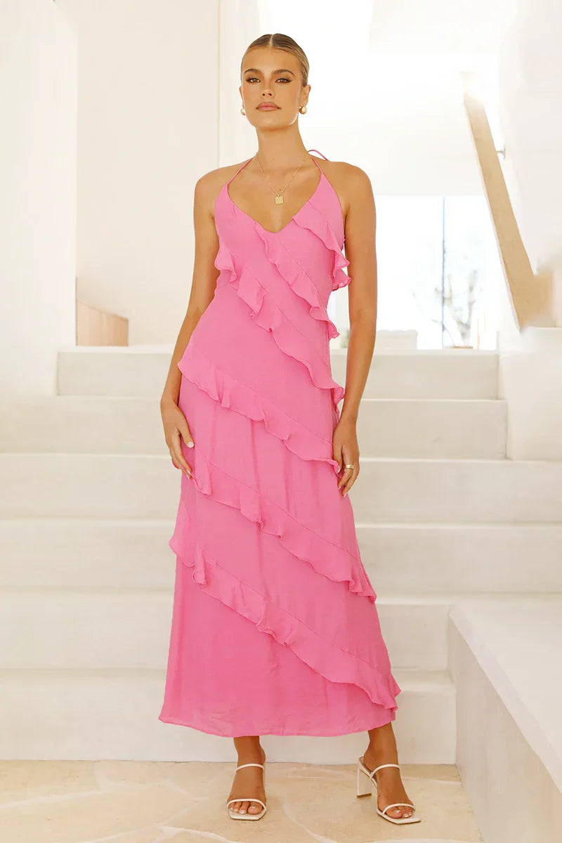 Vestito Maxi Sophia - Rosa acceso
