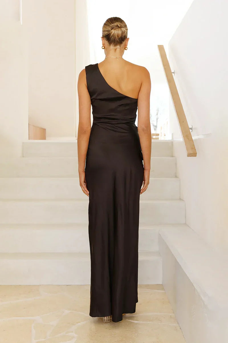 Vestito lungo Victoria - Nero