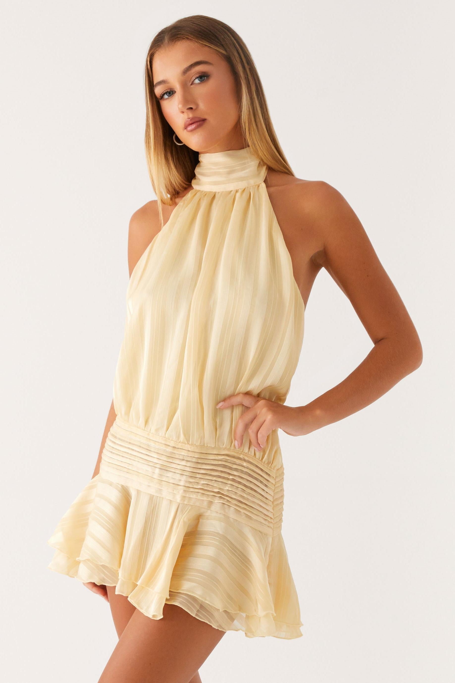 Vestito Mini in Chiffon di Salice