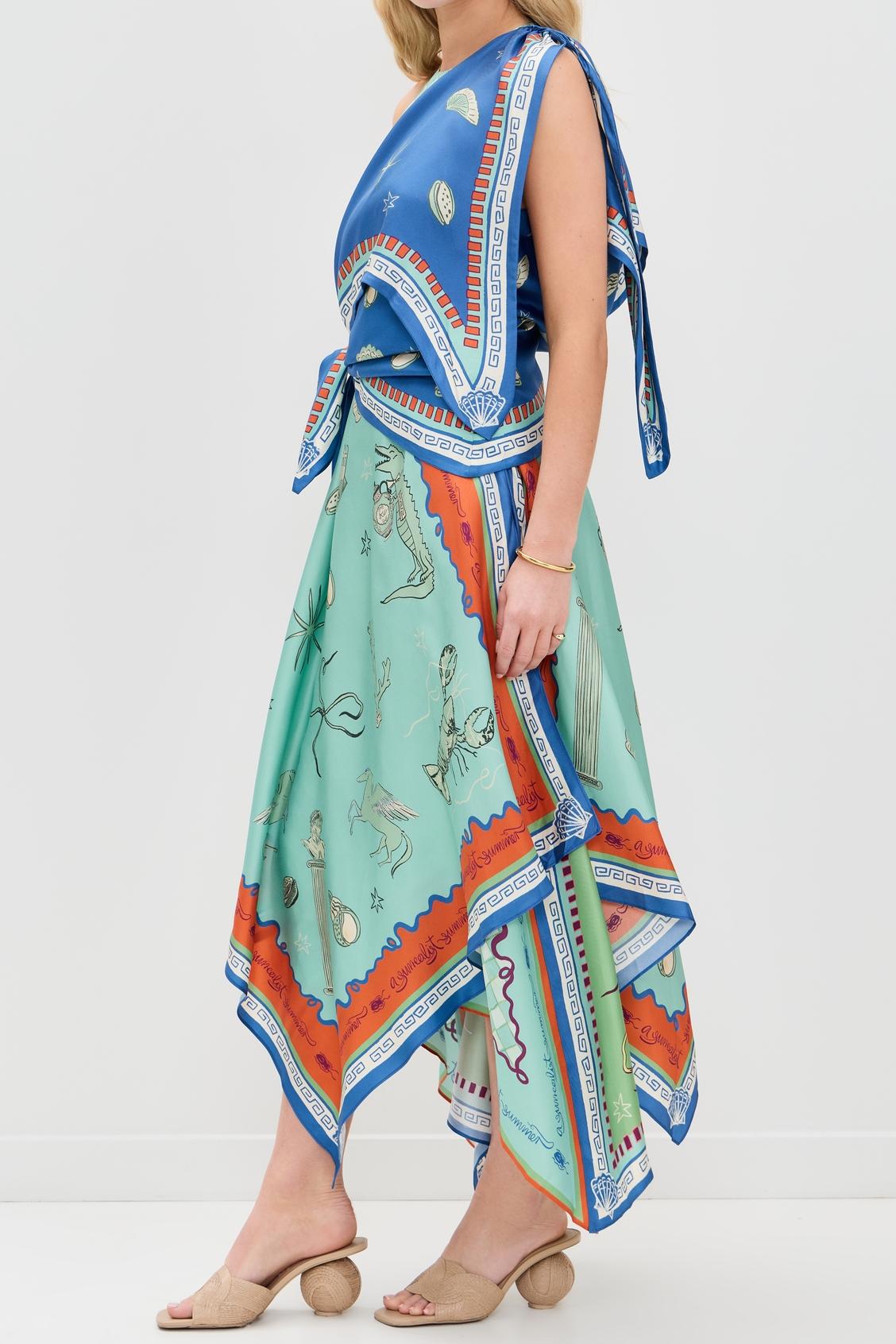 Vestito a Mezzaure Surrealist Summer Scarf