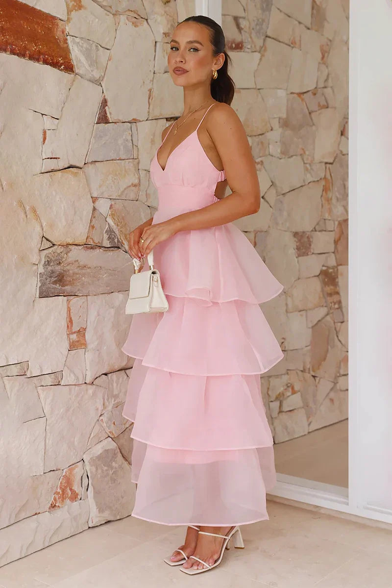 Vestito lungo Shayla - Rosa