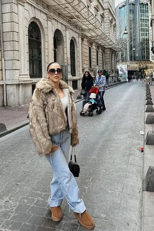 Giacca Elegante in Pelle Sintetica