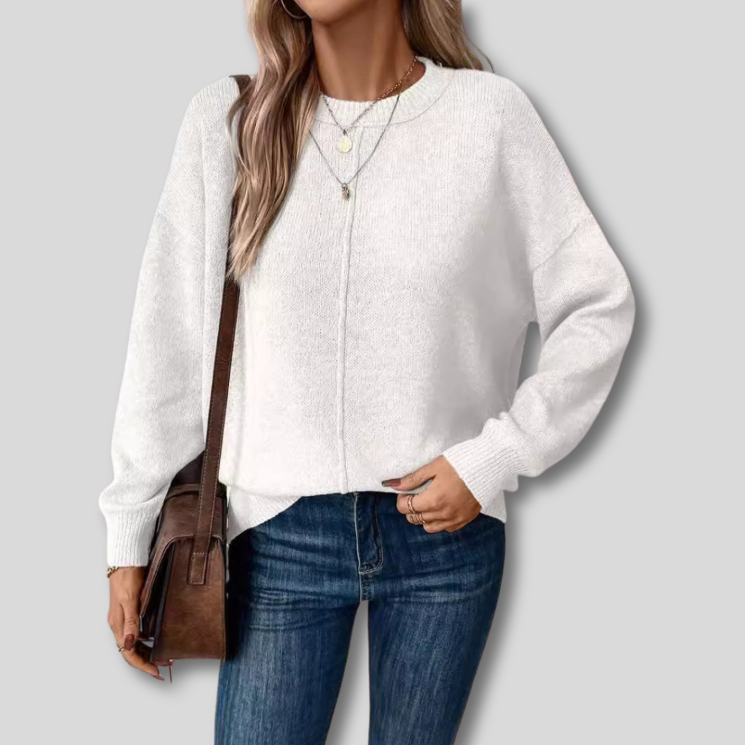 Maglione Morbido con Stile D'Epoca