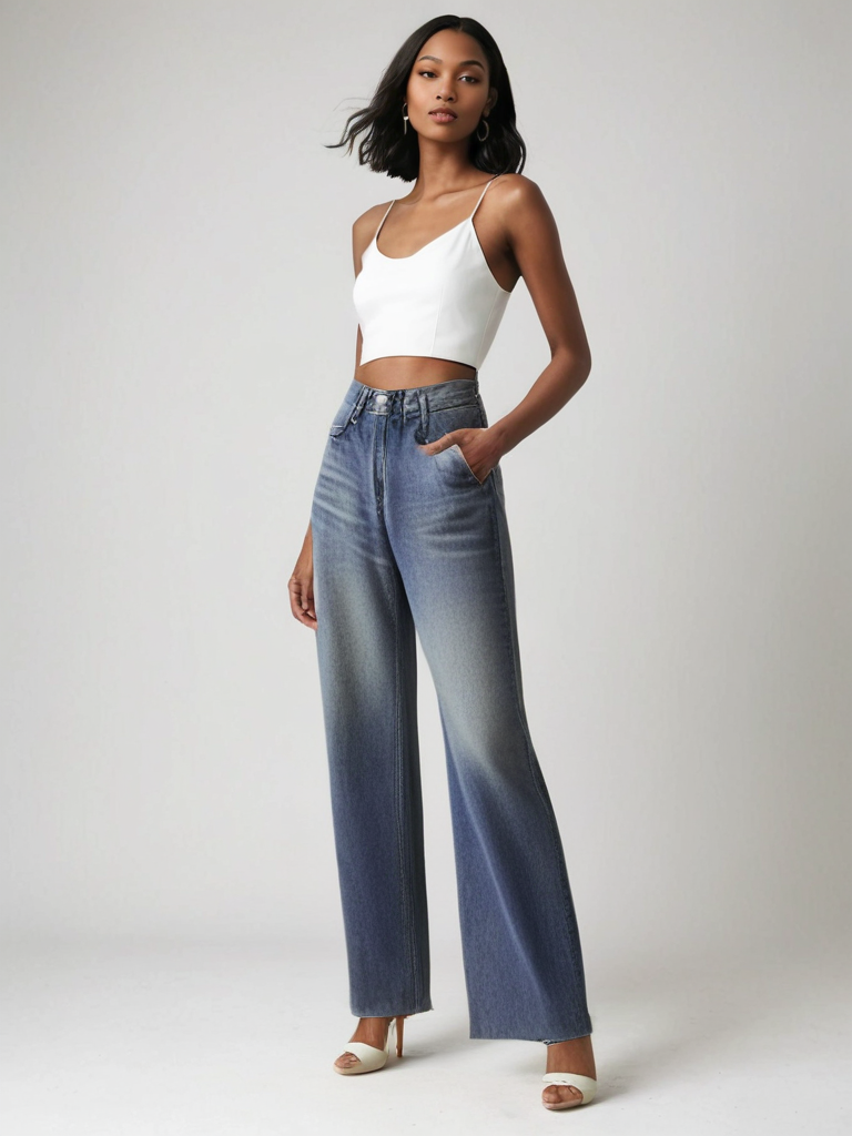 Jeans Grande Effetto Usato