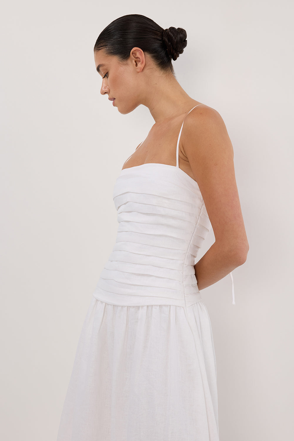 Vestito Midi Bianco Reena