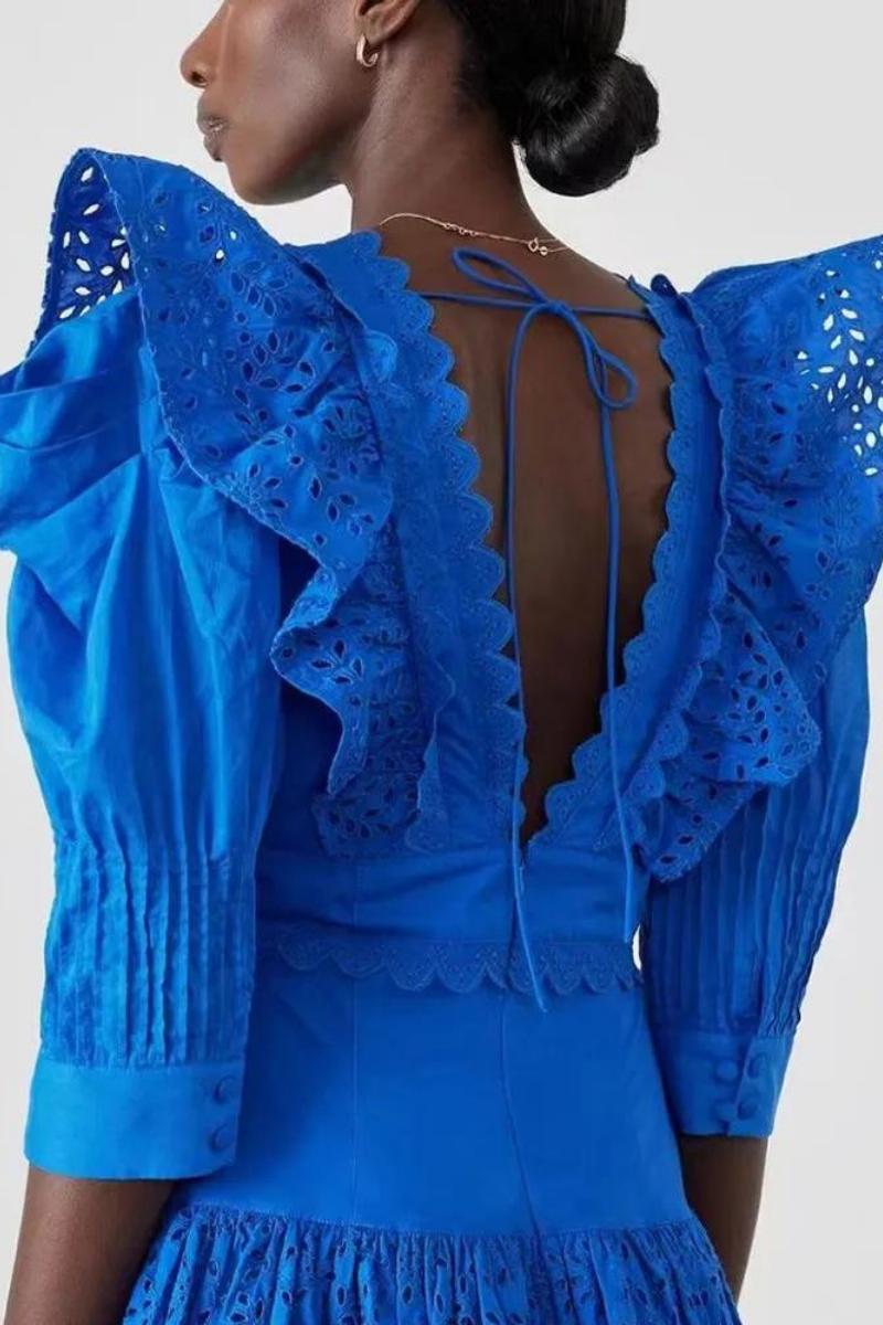 Vestito Mini senza spalline Éloïse con scollo a V profondo e schiena scoperta