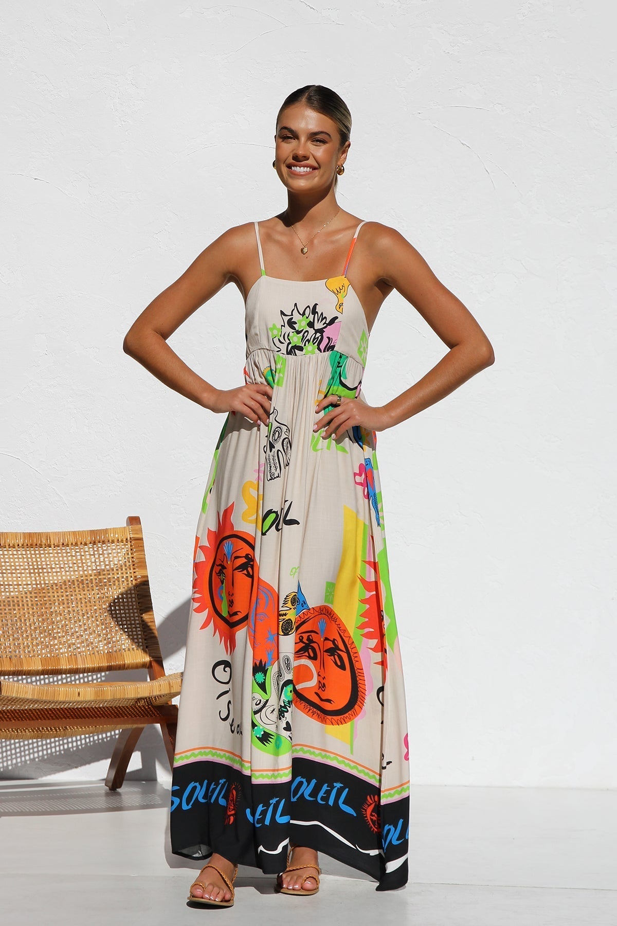 Vestito Dasha MULTICOLOR ARANCIO