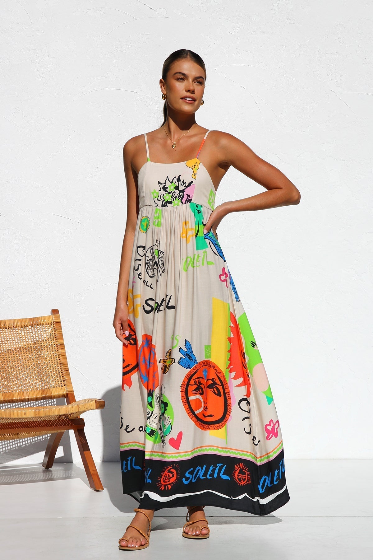 Vestito Dasha MULTICOLOR ARANCIO