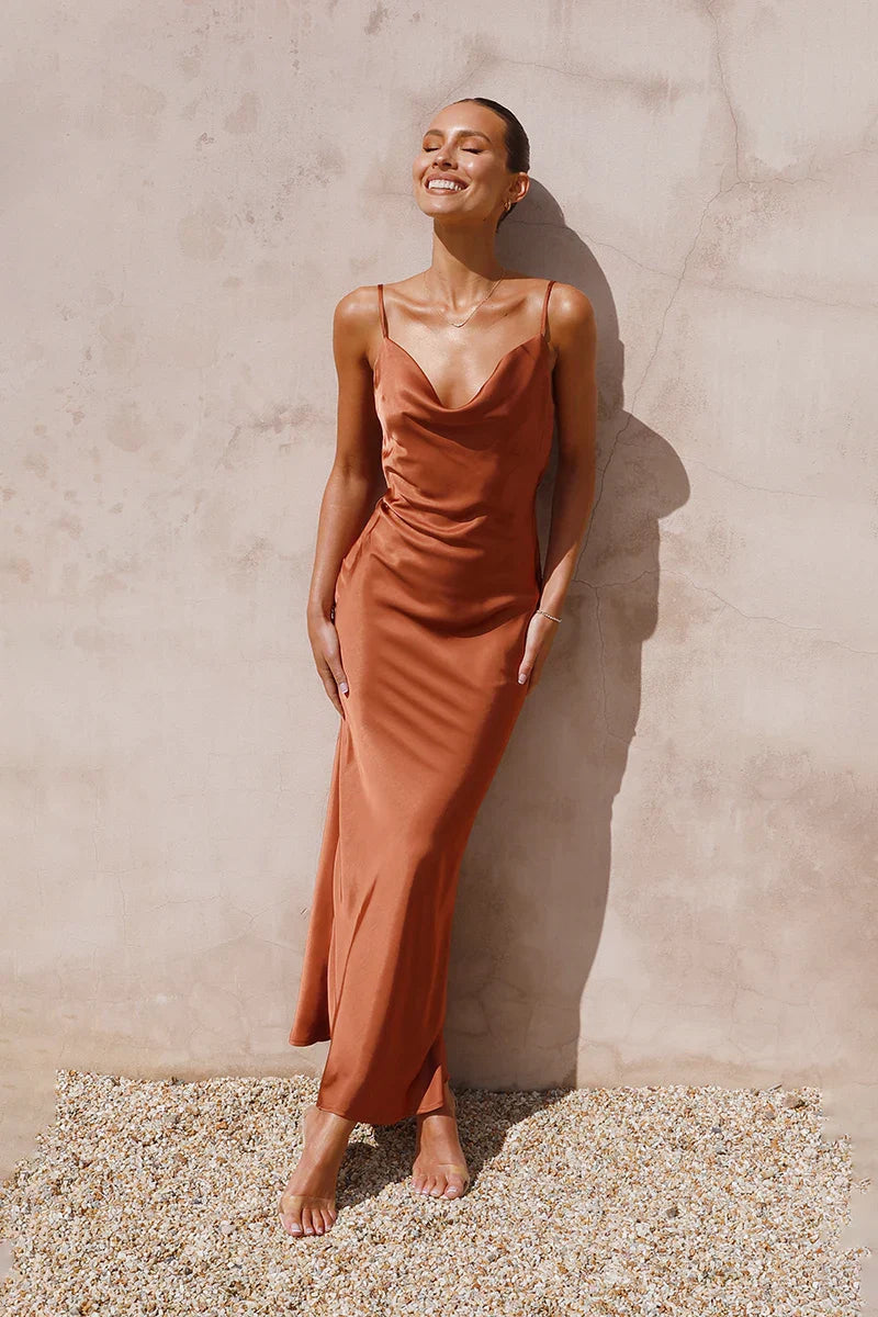 Vestito Maxi Willow - Ottone