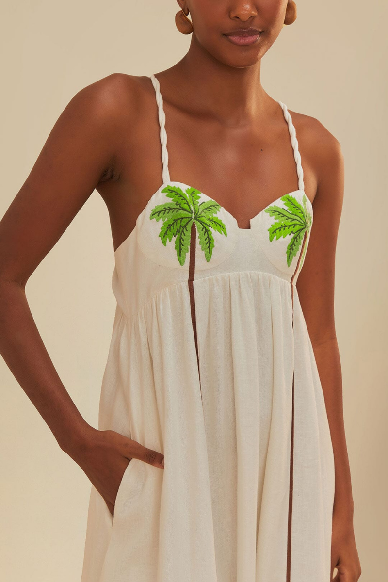 Vestito Maxi con Spaghetti Laura a Fetta di Cocco