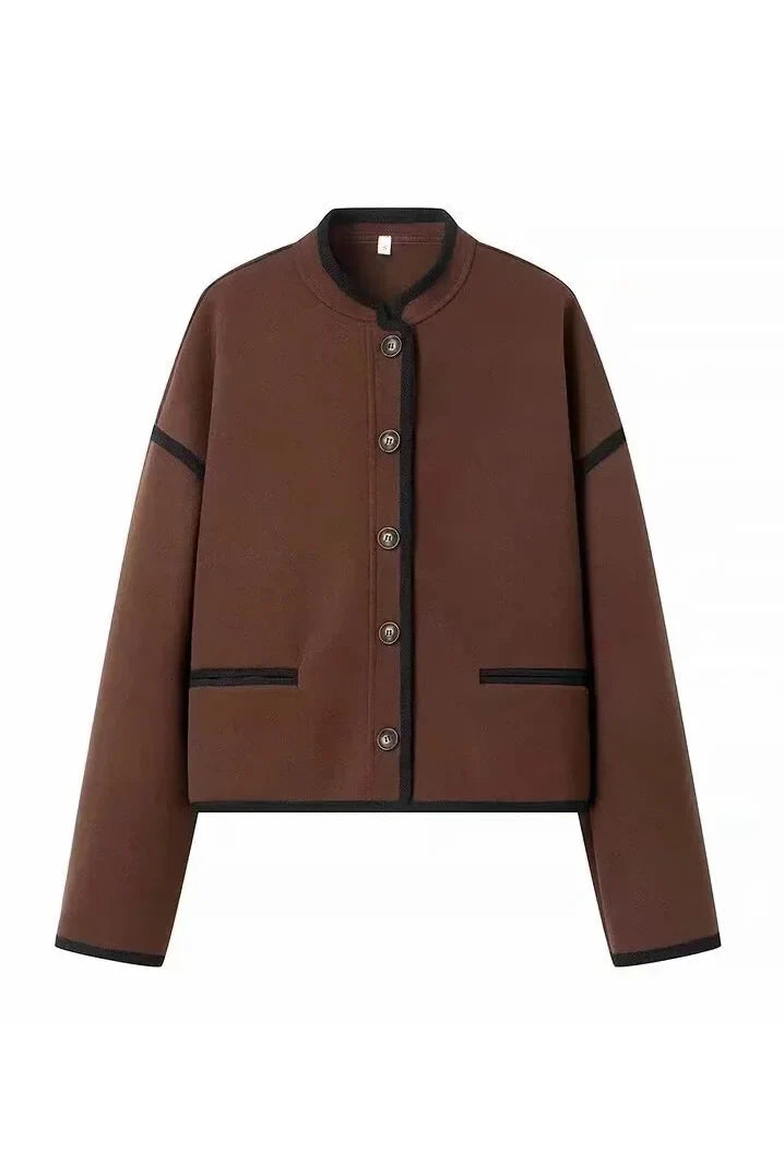 Giacca classica con colletto alto