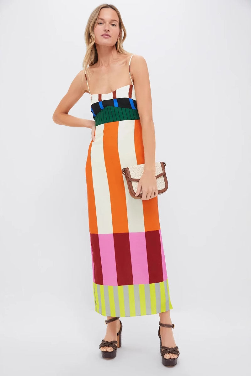 Bengal Multi Paloma Abito Maxi