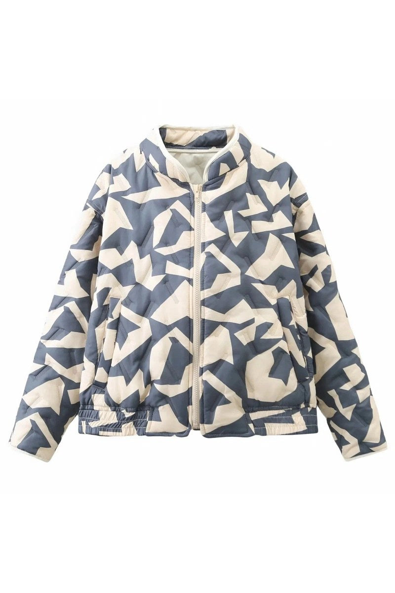 Giacca bomber cropped patchwork Pacino