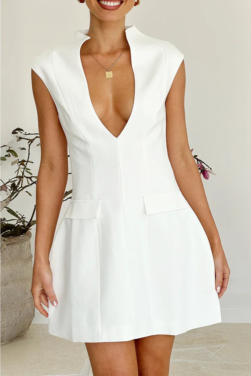 Abito Mini Tahiya - Bianco