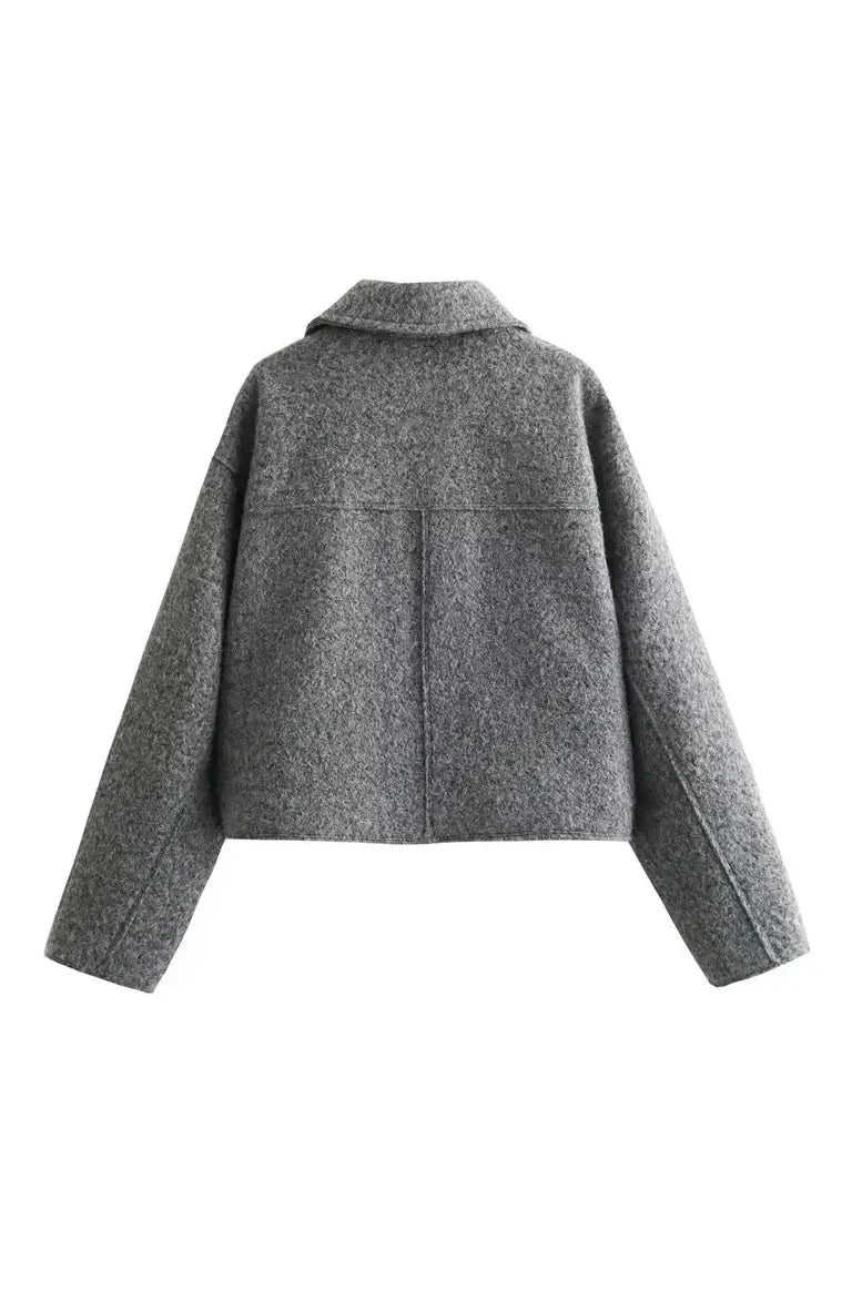 Giacca cropped - GRIGIA
