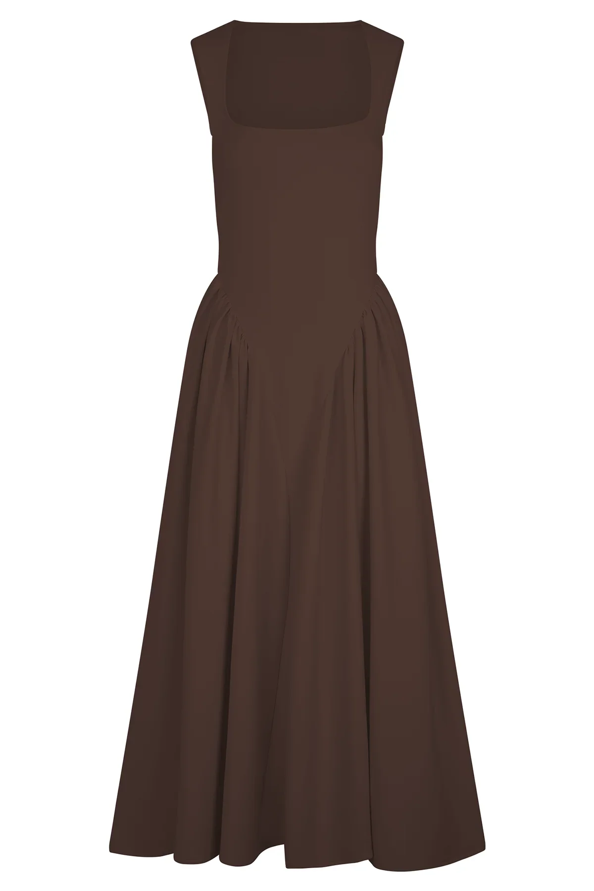 Vestito Midi SHARON - Marrone Cacao