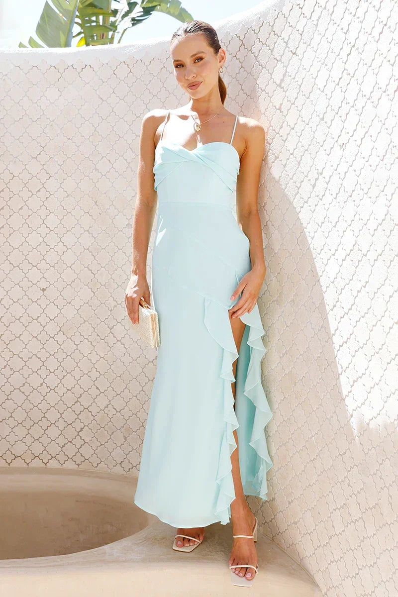 Vestito Midi Kiyah - Acquamarina