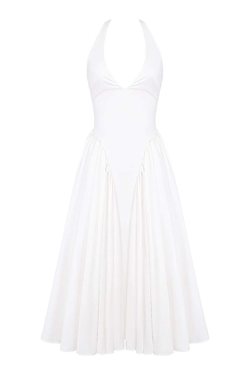 Vestito midi con scollo a halterneck e schiena scoperta di Alice