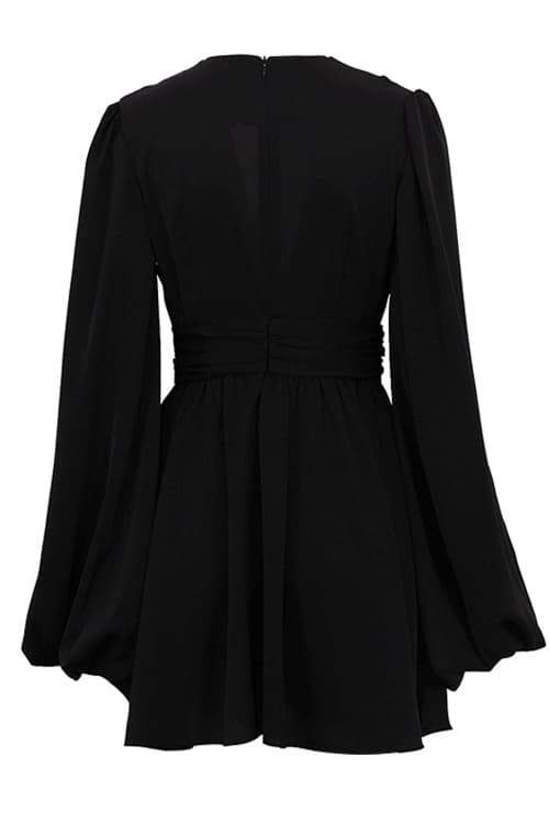 Vestito corto con scollo a V profondo Amelia