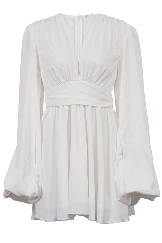 Vestito corto con scollo a V profondo Amelia