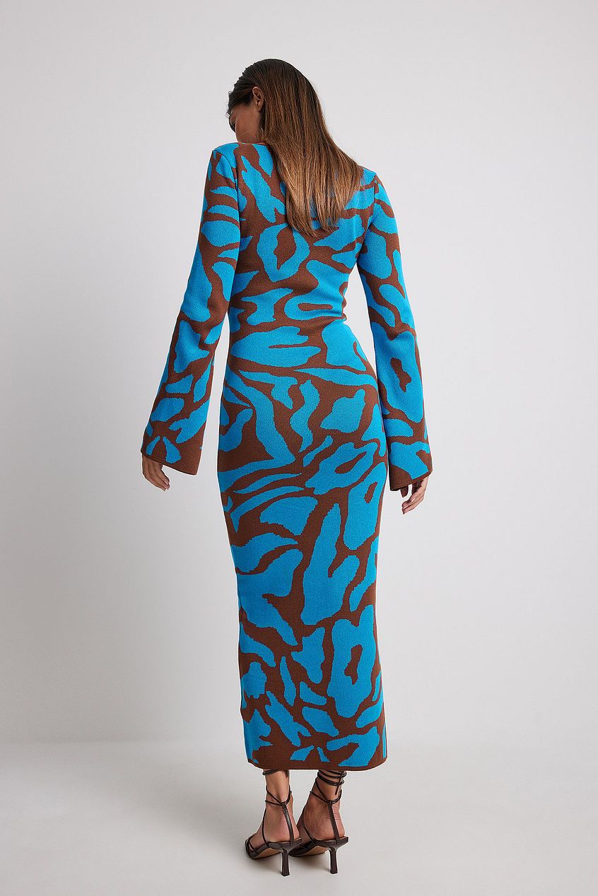 Vestito Midi in Jacquard Ava