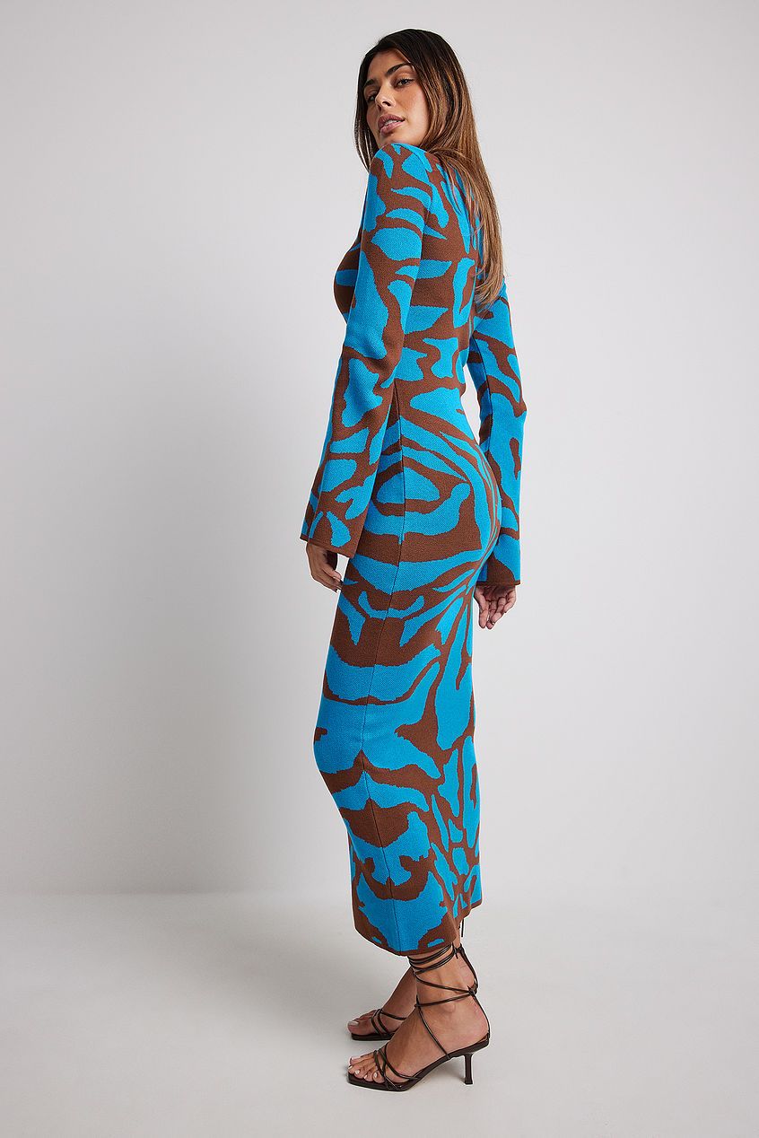 Vestito Midi in Jacquard Ava
