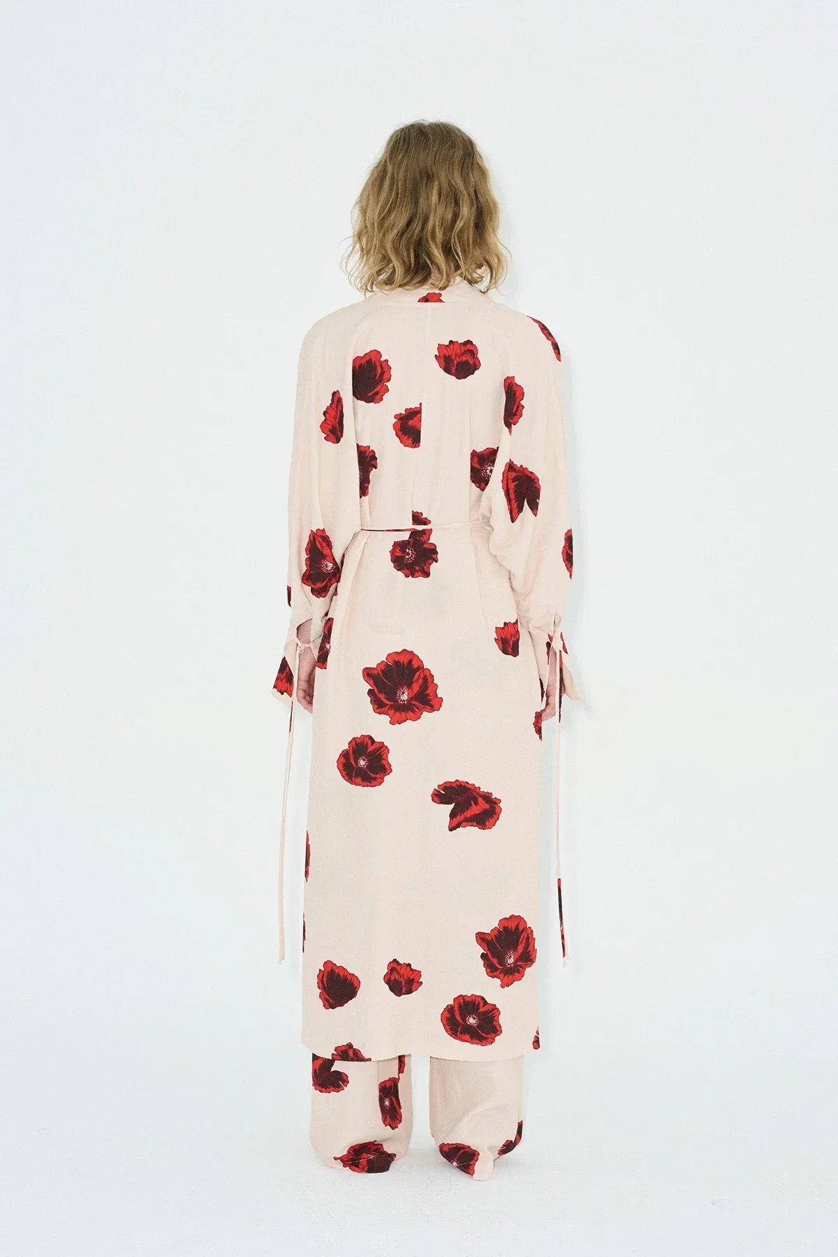Vestito Kimono con stampa Sahara - Coquelicot