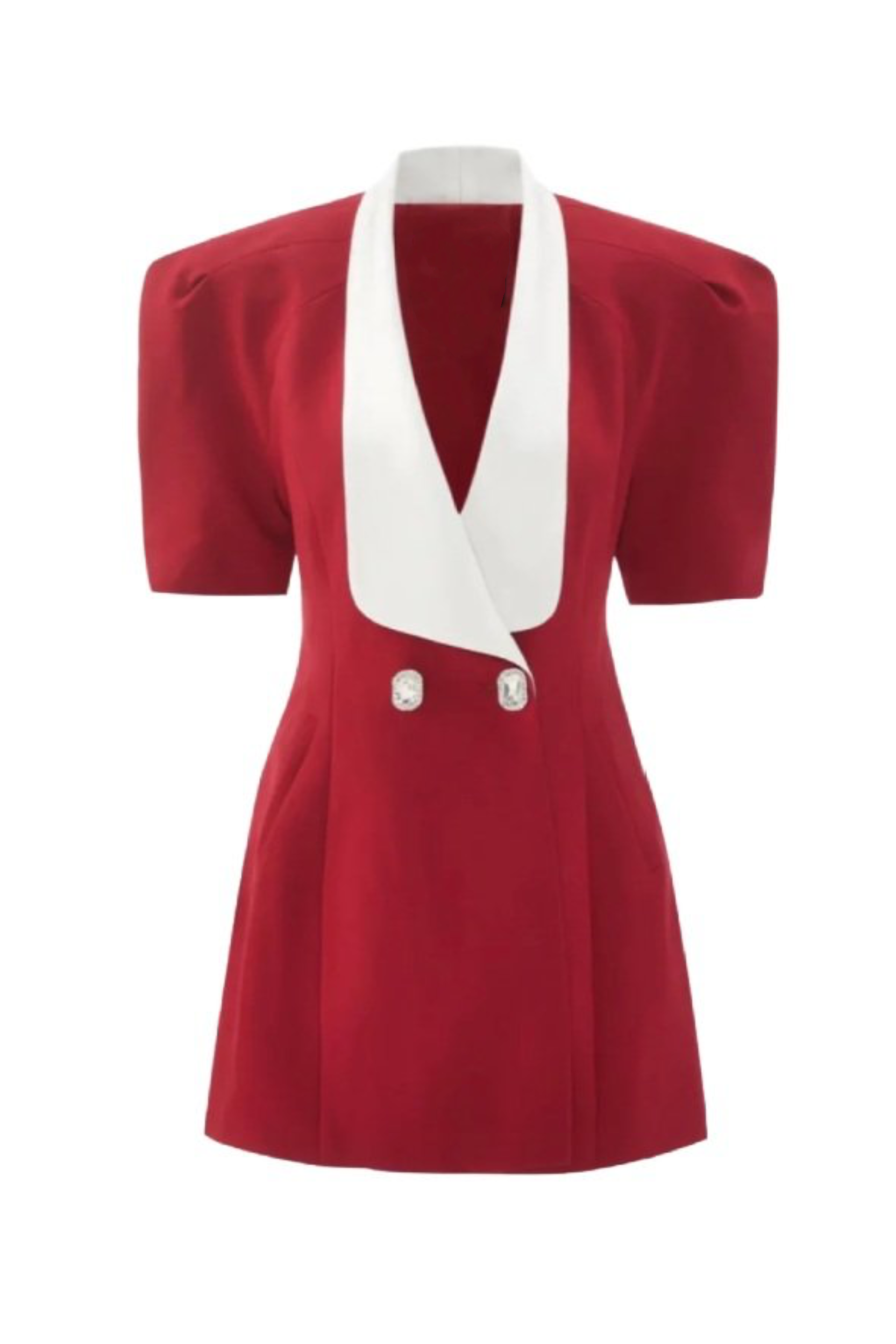 Vestito Mini Elsie con scollo a V senza schiena e fiocco