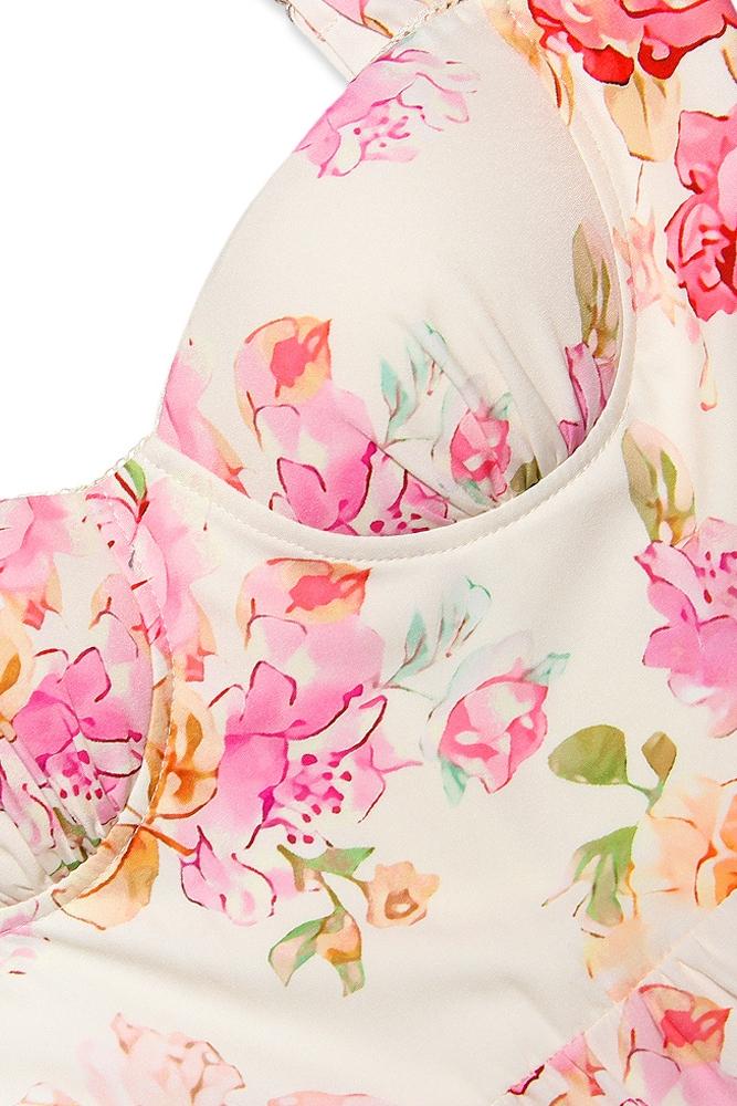 Vestito Midi a Campana Stampato Cottie