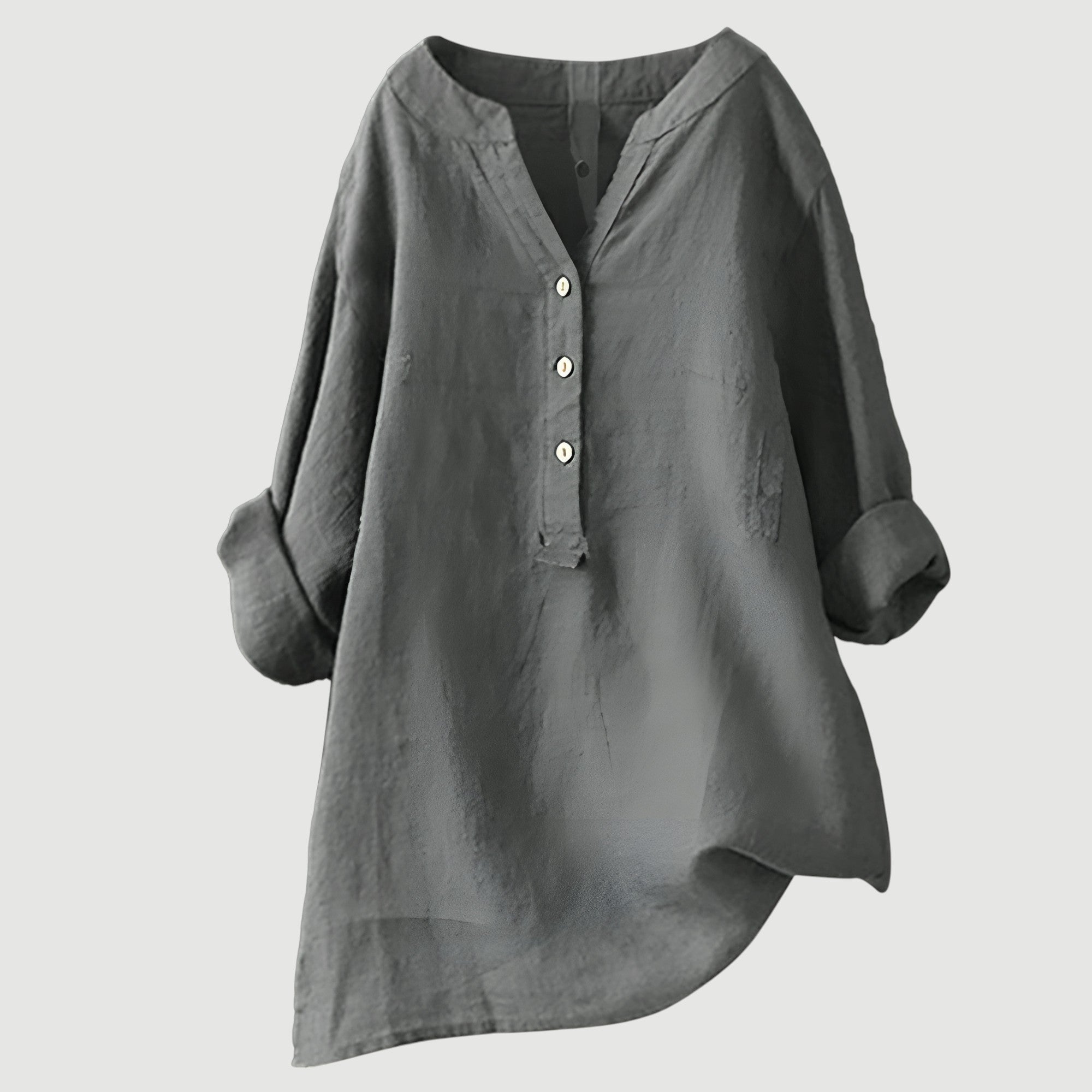 Camicia ampia e comoda con bottoni