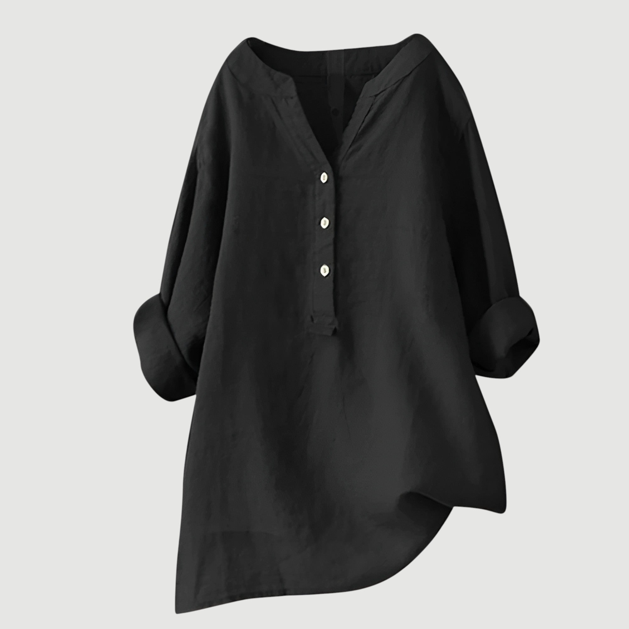 Camicia ampia e comoda con bottoni