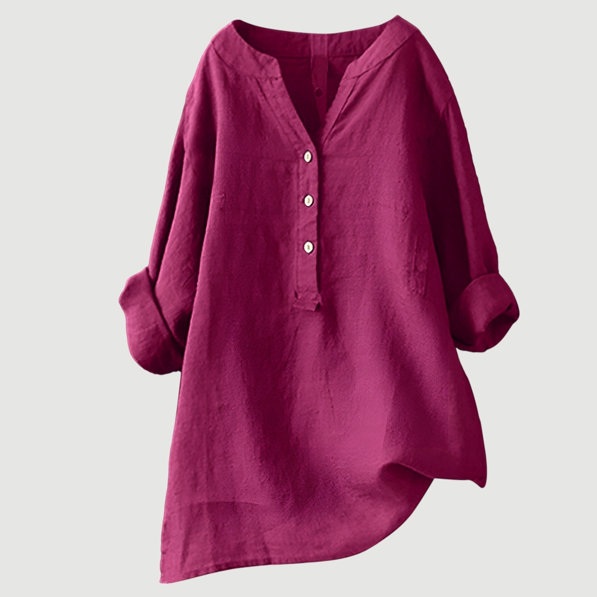 Camicia ampia e comoda con bottoni