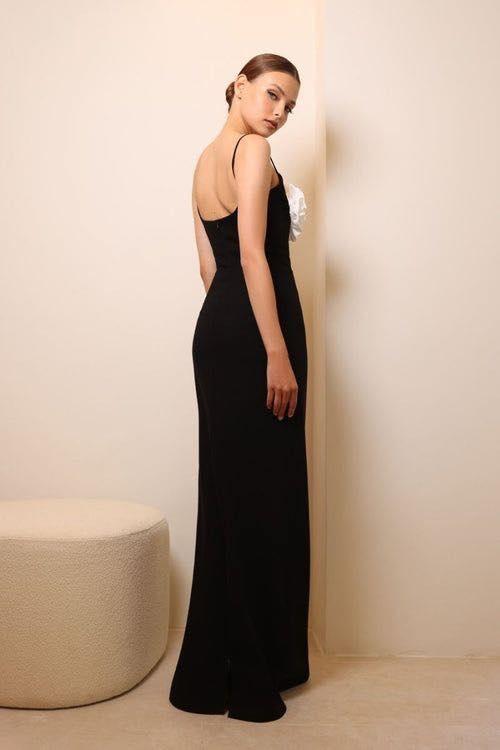 Vestito lungo avvolgente floreale Emily