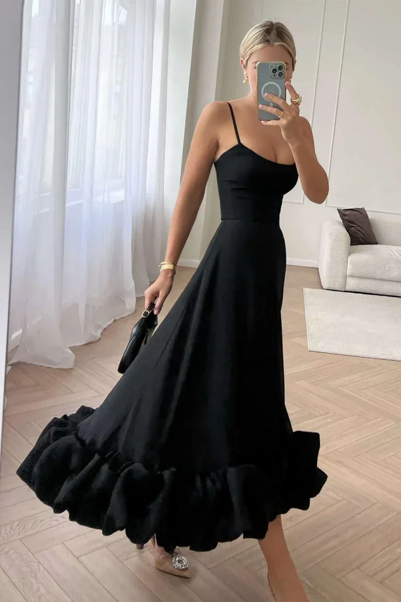 Vestito Midi con Asciutta Floreale Elegante