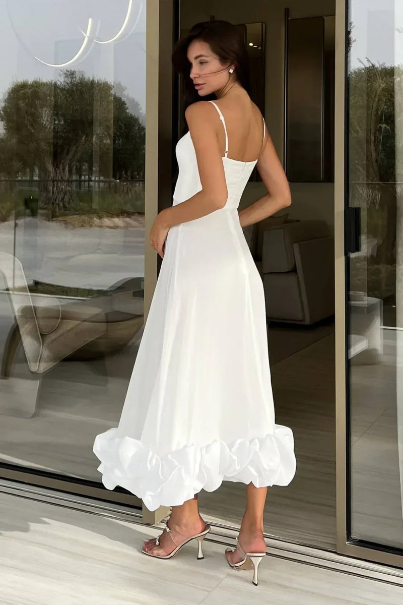 Vestito Midi con Asciutta Floreale Elegante