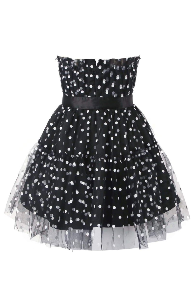 Vestito Mini in Tulle a Pois Ina