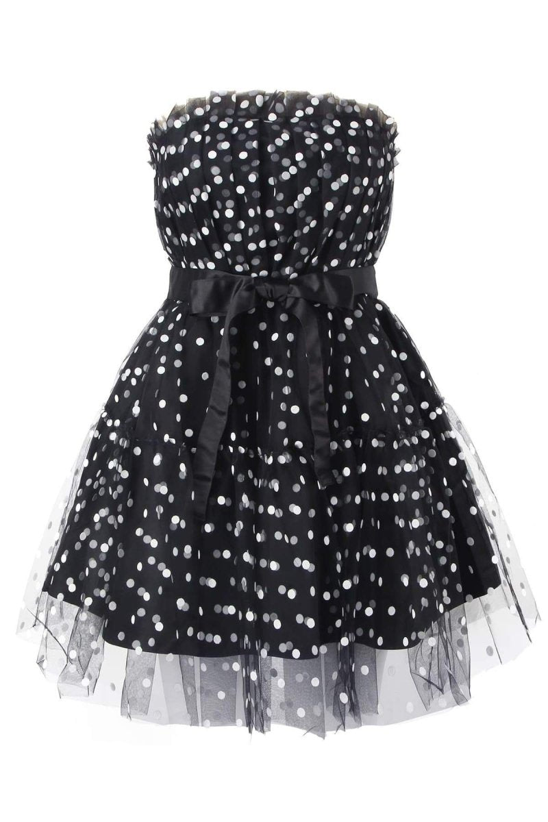 Vestito Mini in Tulle a Pois Ina