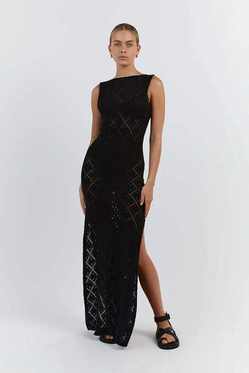 Vestito Maxi In Pizzo Lynn