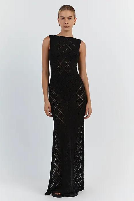 Vestito Maxi In Pizzo Lynn