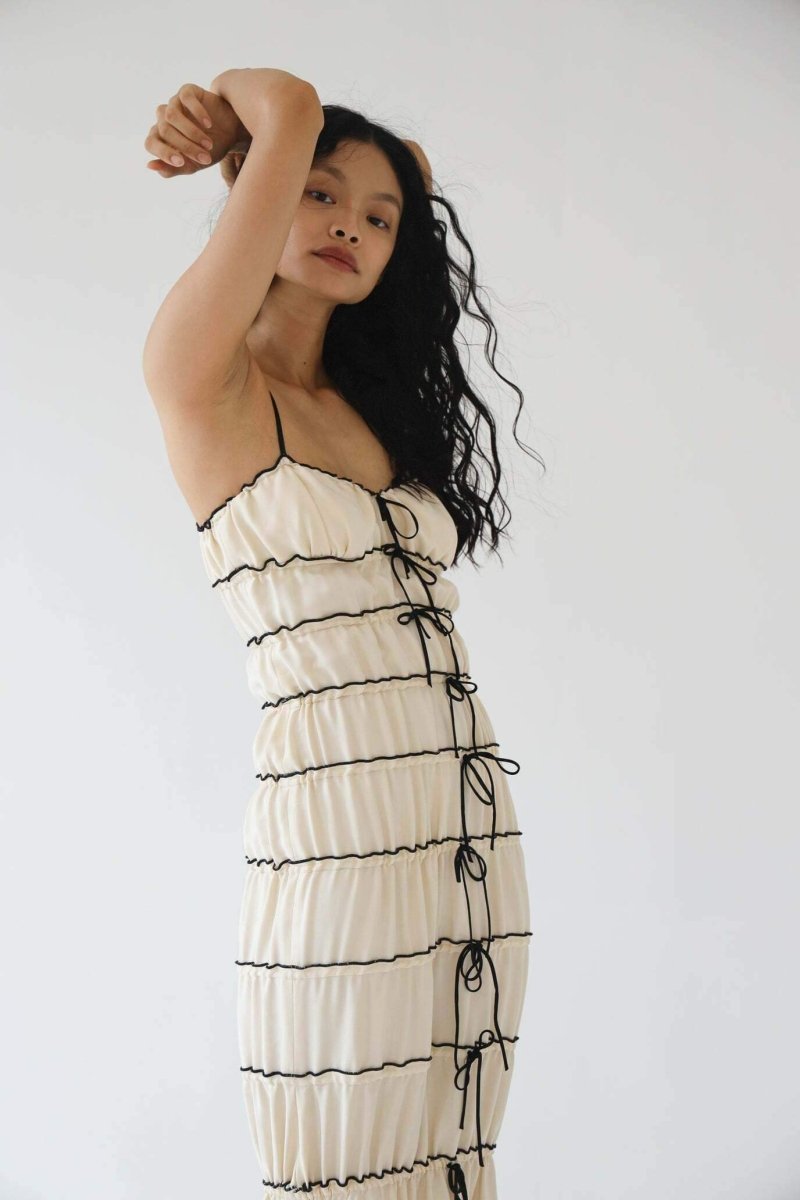 Vestito Maxi a Tunica con Ruffle Melissa