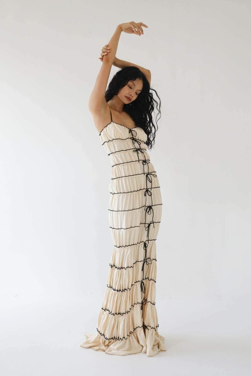 Vestito Maxi a Tunica con Ruffle Melissa