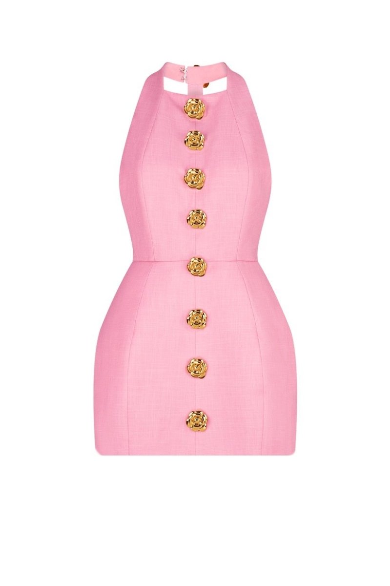 Vestito Mini Senza Spalline Rebecca Halter