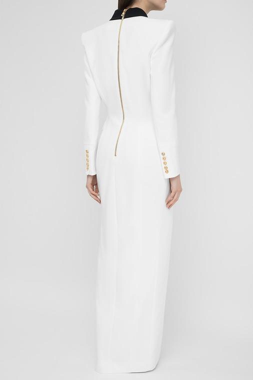 Vestito lungo blazer tuxedo colorblock Silas