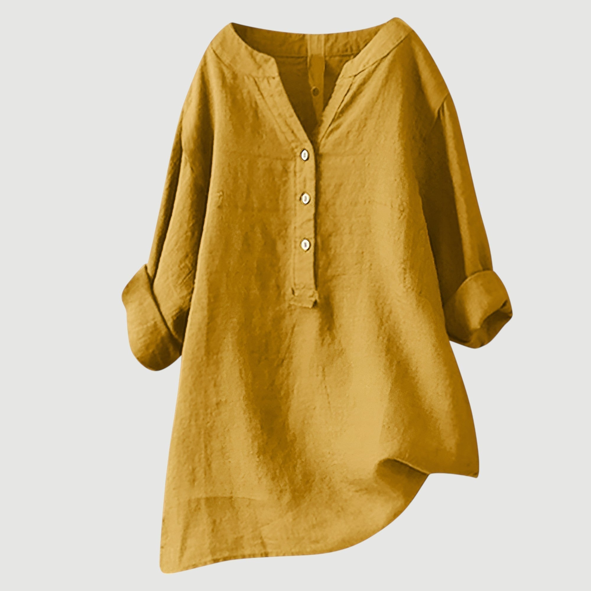 Camicia ampia e comoda con bottoni